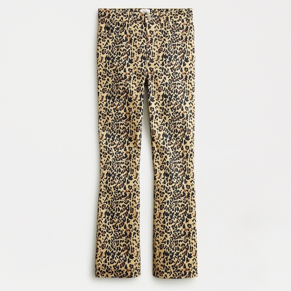 J Crew Leopard Kickout Crop Pants - Picture 6 of 6